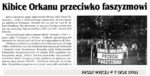 Z ARCHIWUM MAGAZYNU „NIGDY WIĘCEJ”: „Kibice Orkanu przeciwko faszyzmowi”…