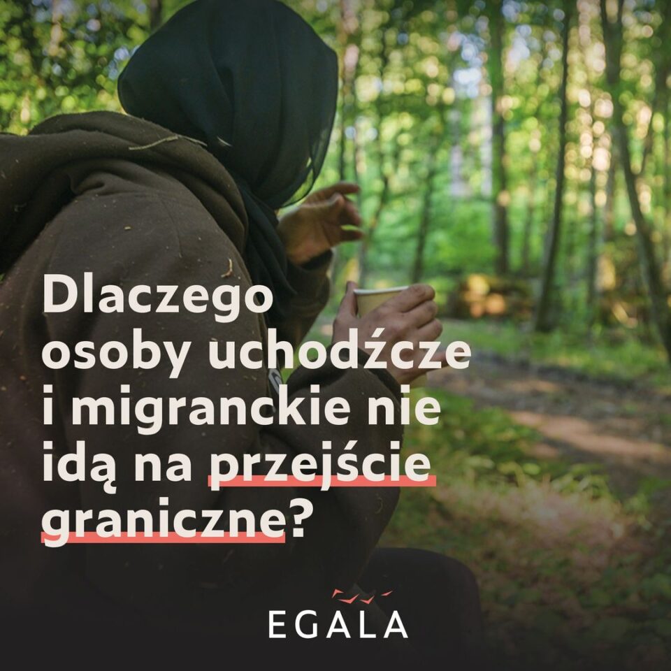 Przybywające do Polski osoby w drodze nie zawsze mogą skorzystać z przejść granicznych, ponieważ białoruskie s…